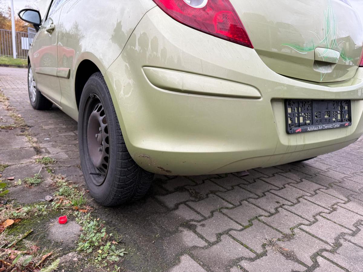 Opel Corsa D original Stoßstange Stoßfänger hinten Z30E Green Tea 3 Türer BJ06